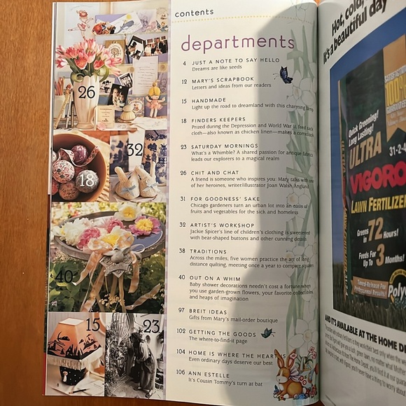 Mary Engelbreit Home Companion Magazine & Ann Estelle Paper Doll April/May 1999 - Picture 6 of 16